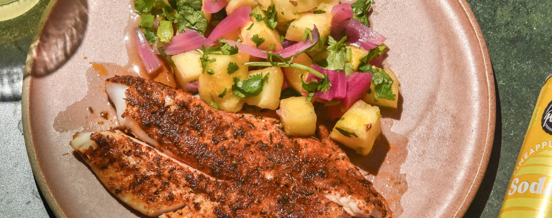 Jerk Spiced Fish With Pineapple Salsa