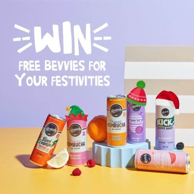 Want to sip on something better for you this festive szn? Need a last-minute KK gift for the hard-to-buy-fors? Go in the draw to win one of FIVE Remedy prize packs, including: 

😎 1 x Remedy Kombucha Fruity Faves Mixed Case
😎 1 x Remedy Sodaly Mixed Case
😎 1 x Remedy KICK Mixed Case

All you've gotta do is:
→ Tag your fam and/or friends. One tag = one entry
→ Make sure you're both following @remedydrinks

For a BONUS ENTRY, tell us what you love most about the festive season in the comments.

Competition closes Thursday 7 December, 2023, so get into the festive spirit and get tagging!

P.S. We've gotta mention the T&Cs to keep Meta happy so... Competition closes 11:59pm AEDST on 7 December 2023. Open to Aussie residents only. Winners will be selected randomly and notified via DM. This is in no way sponsored, administered, or associated with Instagram Inc. By entering; entrants confirm they are 16+ years of age, release Instagram of responsibility, and agree to Instagram's terms of use.