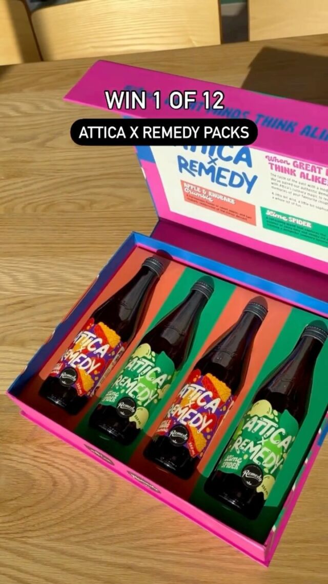 WIN ATTICA X REMEDY LIMITED EDITION PACKS!

We have 12 of these bad bois up for grabs and one of ‘em could be yours. Fun, right?

To enter, all you’ve gotta do is: 
→ Tag a mate
→ Make sure you’re both following @remedydrinks
→ Share to stories for bonus entries

Fun! Easy! Free stuff! Yay!

Competition ends Thursday 23 May at 11:59pm. You’ve got a week, but maybe enter now so you don’t forget and then get sad ‘cause you missed your chance okay? 🫶